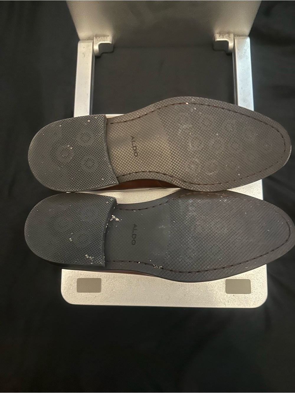 ALDO Black Men’s Oxford Dress Shoes - Black Soles